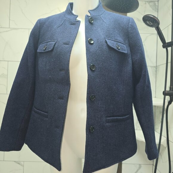 NWT Talbots Navy Blue Wool Blazer / Jacket  6P - Picture 6 of 9